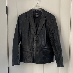 Mix It Classic Black Leather Jacket